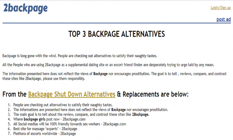 Backpage Classified Ads