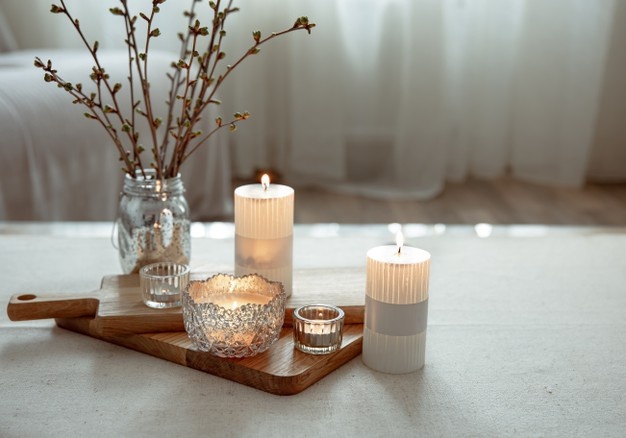 Decorate A Living Room With Candles