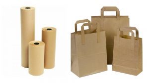 paper carrier bags and kraft paper rolls