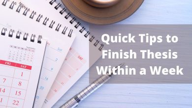 Photo of Pro tips to finish your thesis within a week