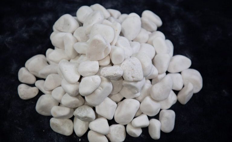 white pebbles