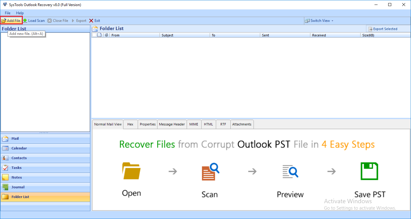 step-1 How to Retrieve Missing Emails on Outlook
