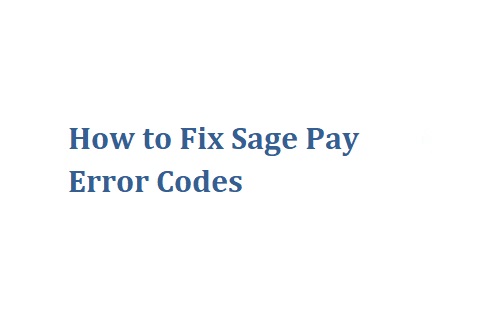 Sage Pay Error Codes