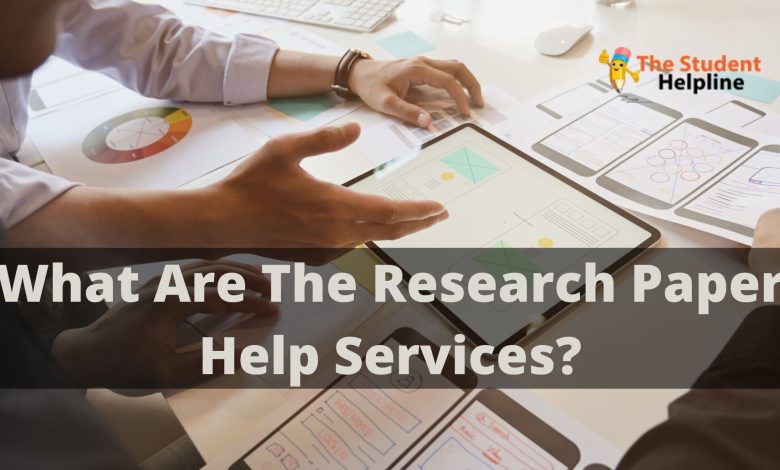 What Are The Research Paper Help Services