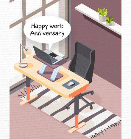 work anniversary ecards