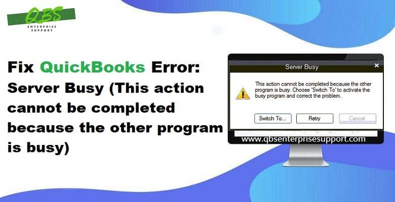 QuickBooks server busy error