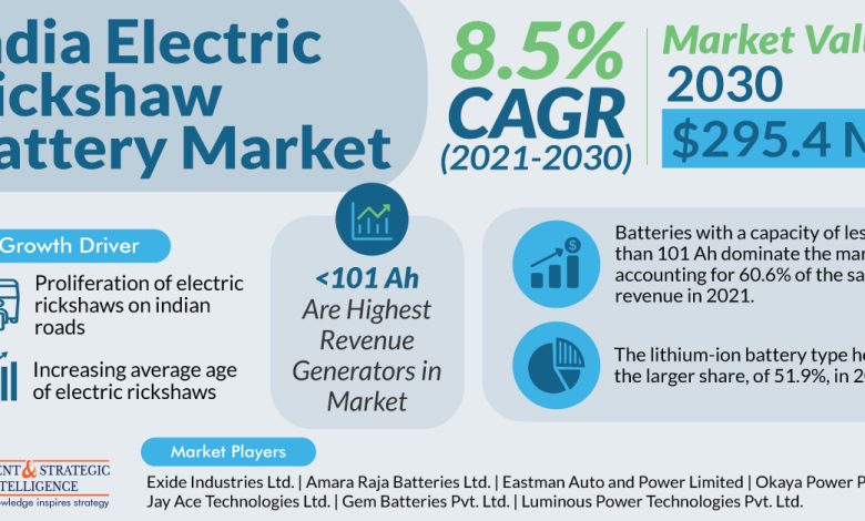 India Electric Rickshaw Battery Market