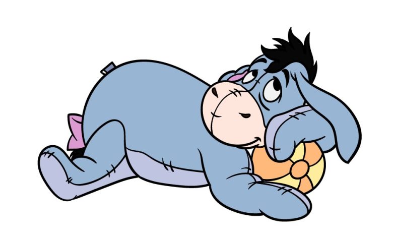 How to draw Eeyore