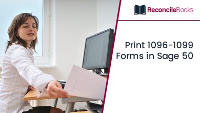 Photo of Print 1096/1099 Forms in Sage 50