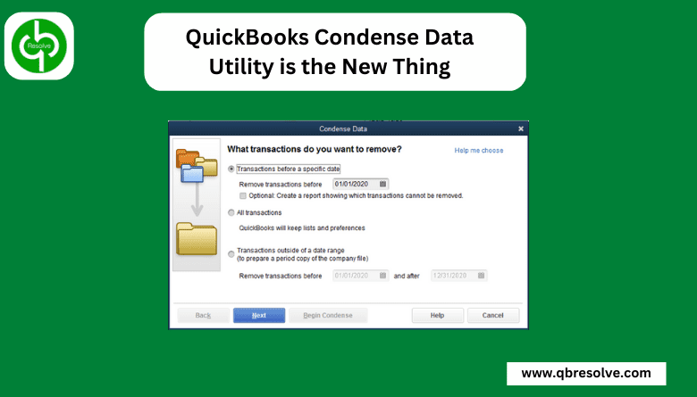 An Amazing function Called QuickBooks Data Condense Utility