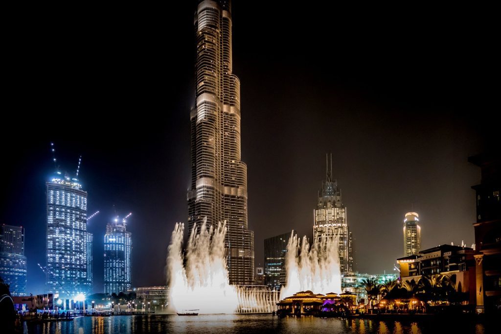 Fountain show Dubai