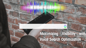 Image demonstrating the process of voice search optimization for websites and brands