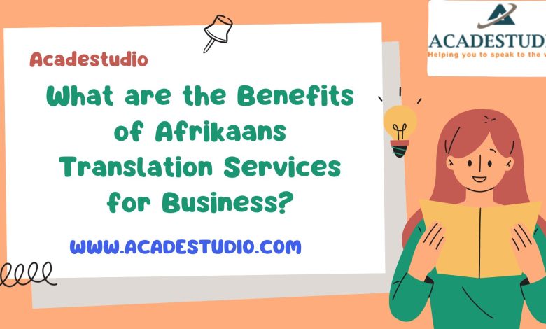 Afrikaans translation services