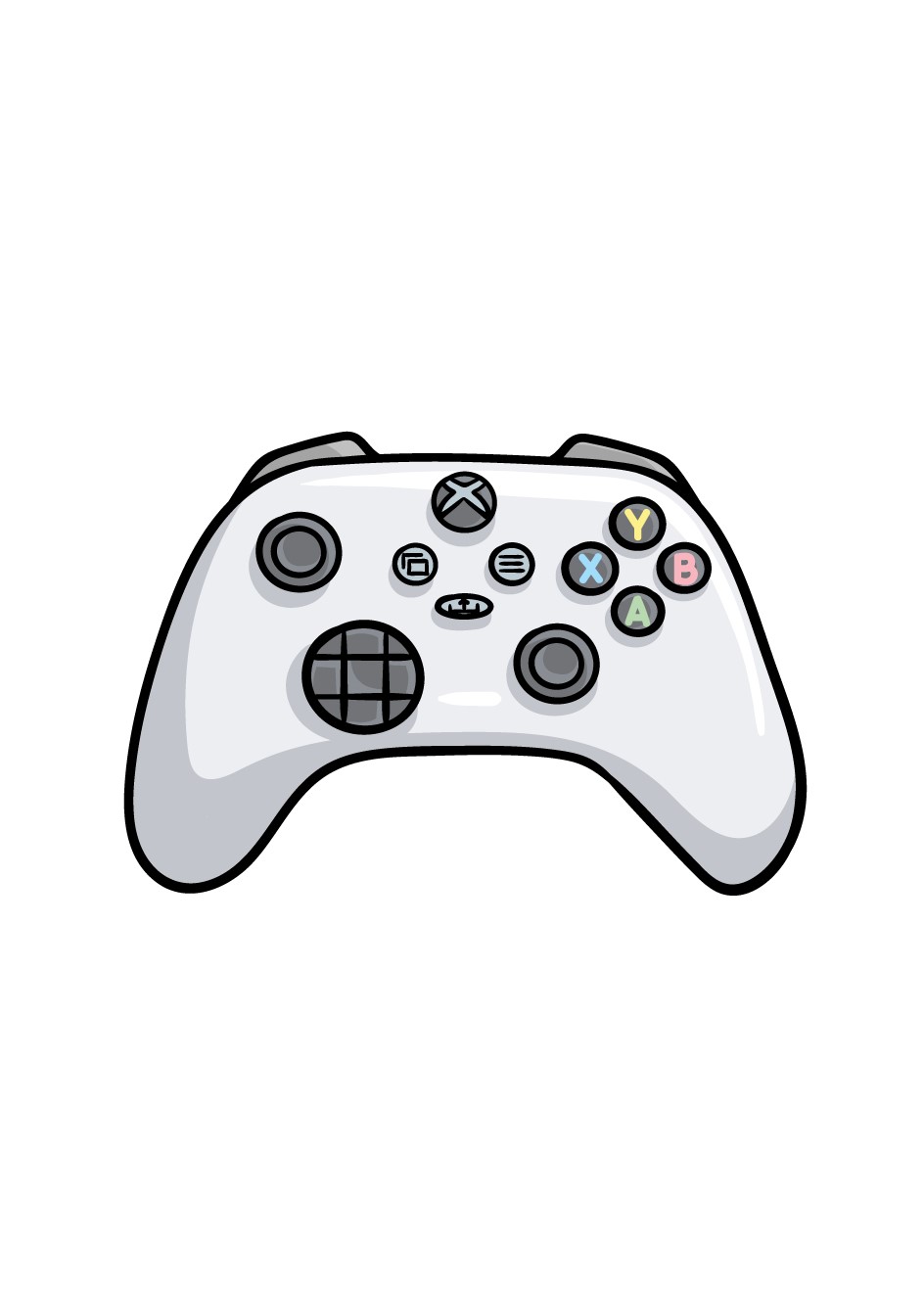 How To Draw An Xbox Controller