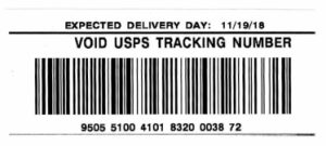 USPS Tracking Number